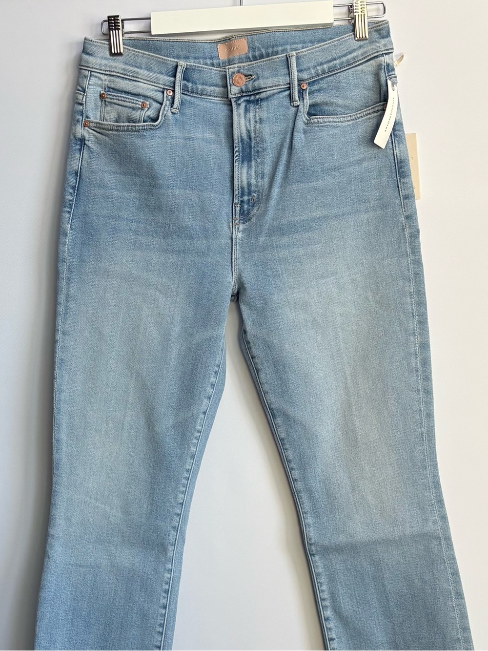 NWT MOTHER The Insider Crop Step Fray Jeans BLESSING IN DISGUISE, size 32 - Picture 10 of 17
